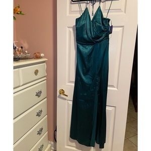 Beautiful emerald green gown